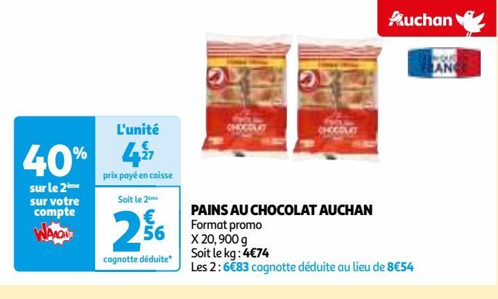 PAINS AU CHOCOLAT AUCHAN