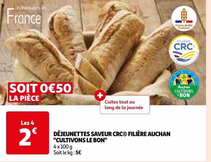 DÉJEUNETTES SAVEUR CRC FILIÈRE AUCHAN "CULTIVONS LE BON"