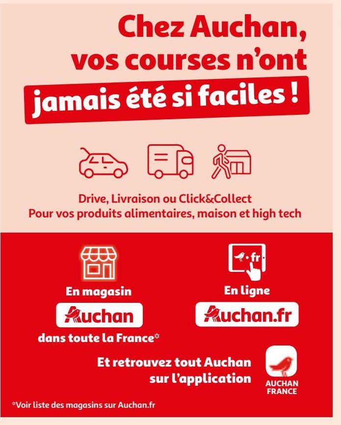 Chez Auchan, vos courses n’ont jamais été si faciles !