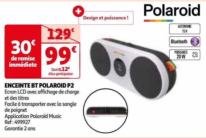 ENCEINTE BT POLAROID P2