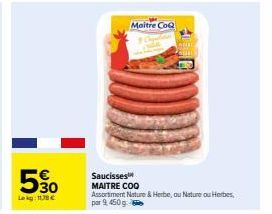 saucisses Maître Coq