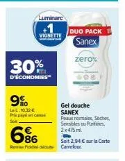 gel douche sanex