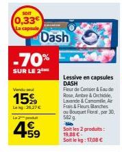 lessive en capsules Dash