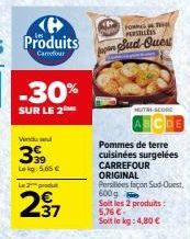 pommes de terre Carrefour