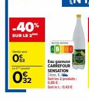 eau gazeuse Carrefour