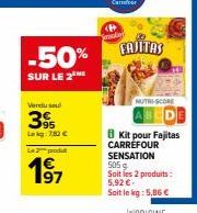 fajitas Carrefour