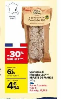 saucisson reflets de france