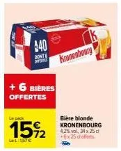 bière blonde kronenbourg