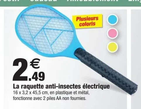 la raquette anti-insectes électrique