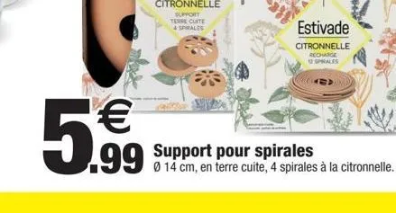 support pour spirales