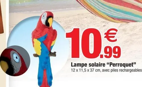 lampe solaire perroquet