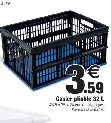 casier pliable 32l