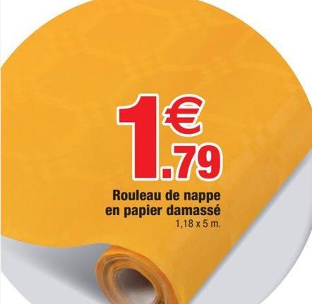 Rouleau de nappe en papier damassé