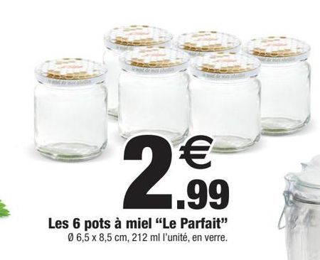 Les 6 pots à miel Le Parfait