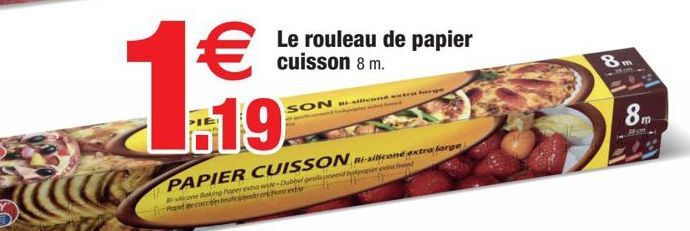 Le rouleau de papier cuisson