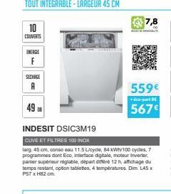 couverts Indesit