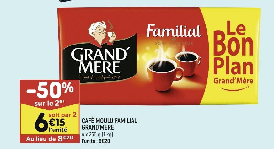 CAFÉ MOULU FAMILIAL GRAND’MERE