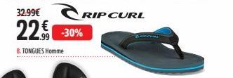 32.99€  22€  8. TONGUES Homme  RIP CURL  -30% 