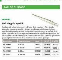 RAIL DE GUIDAGE  FESTOOL  Rail de guidage FS  partement rectiligre de la machine-Parts  Guidage proxor alm coupems se cat Orlce ue bband antidirapants bian ponitionnategulement wur matsirimalammers Pr