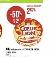 -50%  2E  COEUR LION Coulommiers  & Créman  SOIT PAR 2 L'UNITÉ  2024  500 