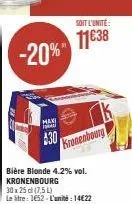 bière blonde kronenbourg