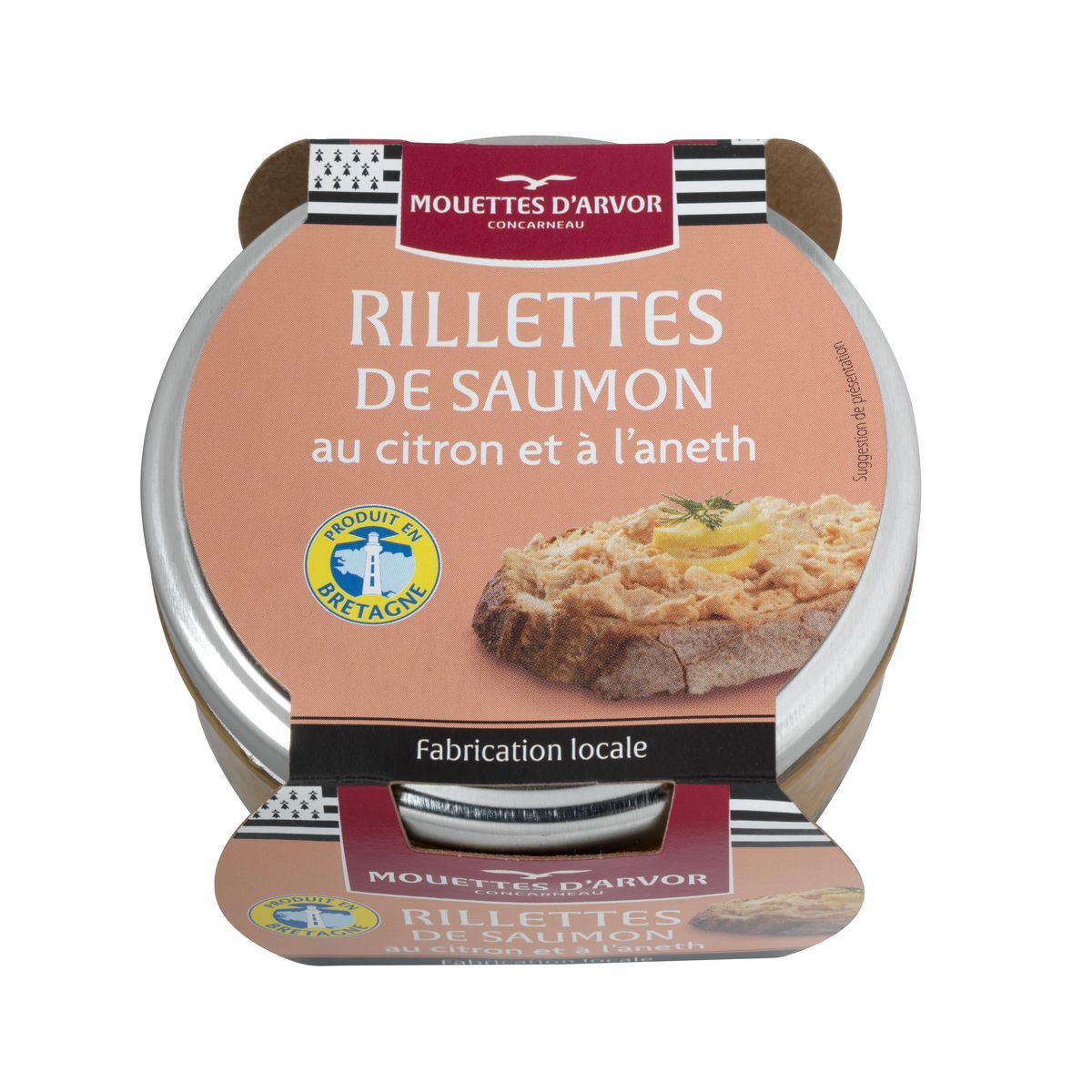 RILLETTES DE SAUMON AU CITRON ET À L'ANETH MOUETTES D'ARVOR