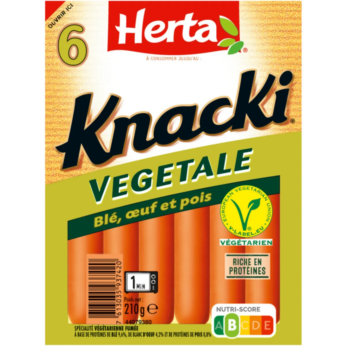 knacki saucisses végétales herta