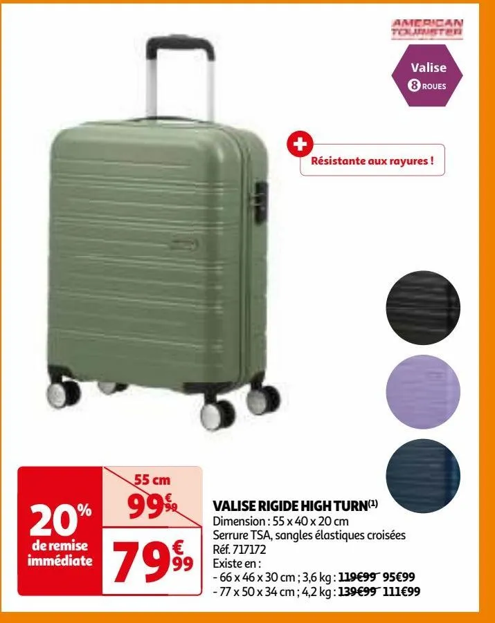 valise rigide high turn