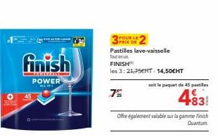 pastilles lave-vaisselle Finish