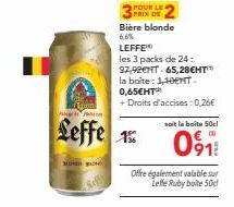 bière blonde Leffe