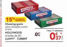 PAPA  HOLLYWOOD  05  HOLUHMOOD  HOLLYWOOD  l'11 tablettes  0371 