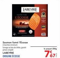 HAUMON FUME  L'ÉCOSSE  LABEYRIE  CINE  le paquet 200g  767€ 