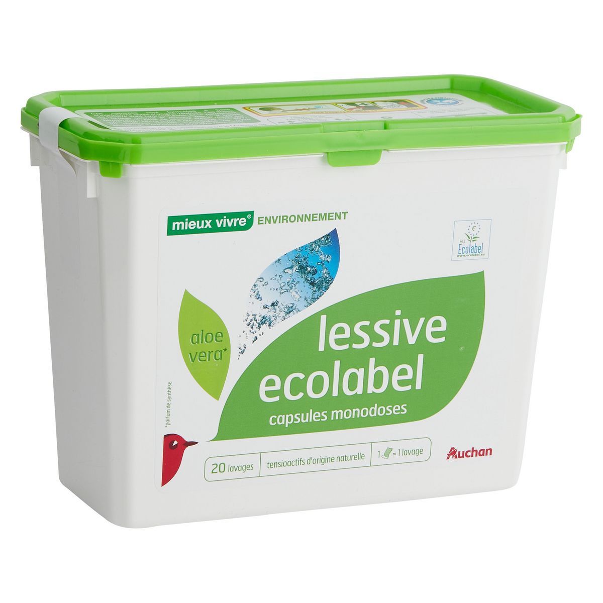 LESSIVE ÉCODOSES AUCHAN MIEUX VIVRE ENVIRONNEMENT