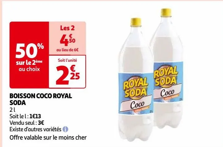 boisson coco royal soda