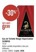 eau de toilette Scorpio