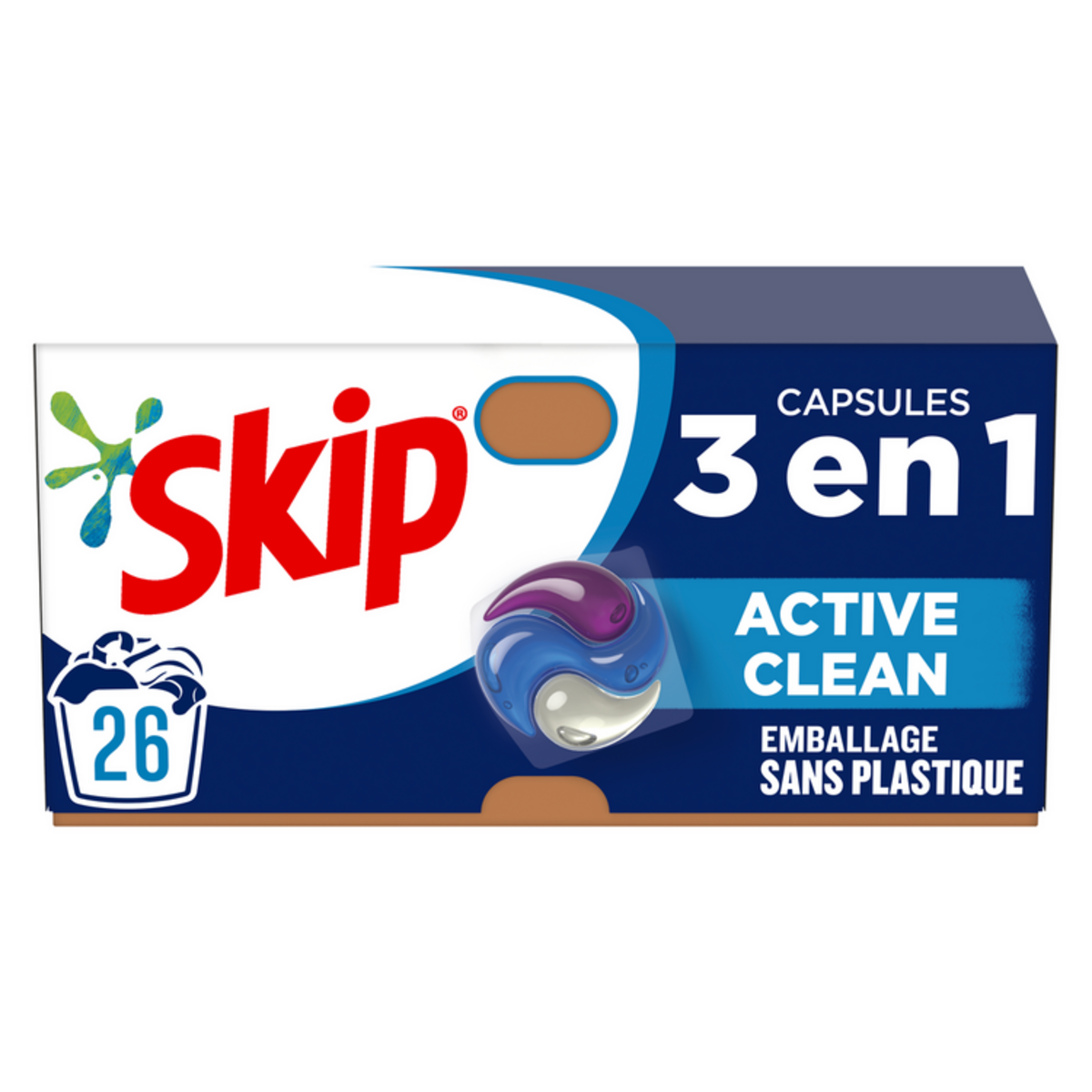 LESSIVE CAPSULE 3 EN 1 ACTIVE CLEAN SKIP(1)