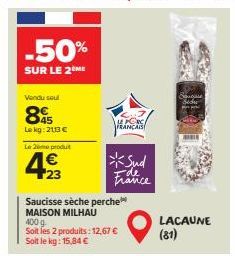 saucisse sèche 