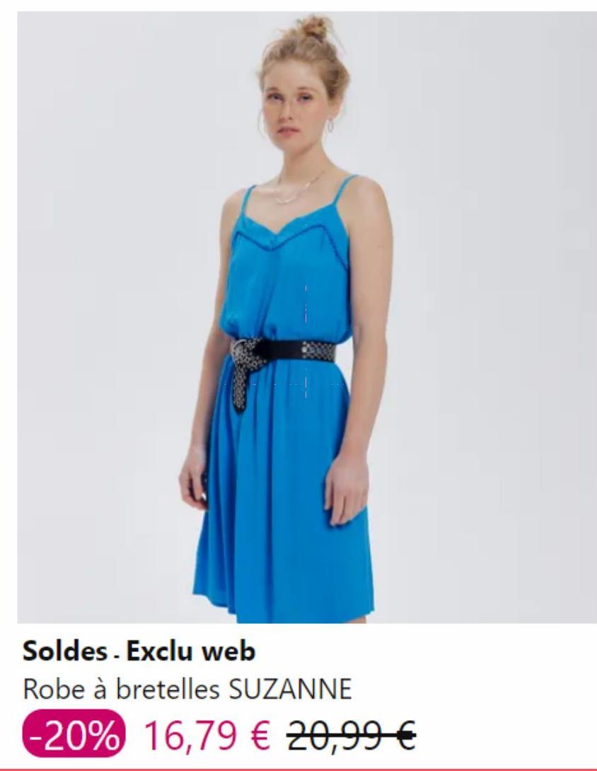 Soldes - Exclu web Robe à bretelles SUZANNE