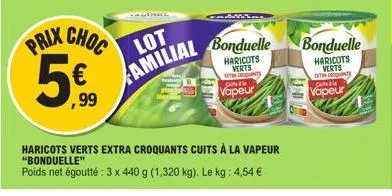 haricots verts bonduelle