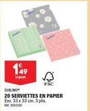 serviettes en papier 