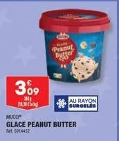 3⁰9  (30 kg)  ball  peanut butter  mucci  glace peanut butter pat 1014452  au rayon surgeles 