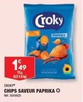 149  175  croky  chips saveur paprika ⓒ  far: 5009920  croky 