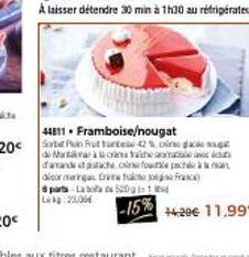 44811 Framboise/nougat  6 parts La bola s 500g Lekg:23,00  -15%  future 42% daug  Matrace a d d'amande et pistache, ca foule pacha dior manga Dret  Franc  +420€ 11.99€ 