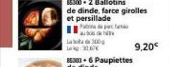 Fabia de par fa abd  Labte 300g  Le No:30,60€  9,20€ 