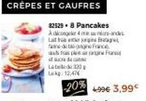 fase de bine France as tas par ats de  Late 320 Lokg: 12,476  32529.8 Pancakes  Adicongeke 4e re-andes  Laitteet  -20% 4.99€ 3,99€ 