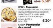 87962. Moussaka Abg%  gust  நிமிரzை ta.xcx blanche, h  Laboado 3500 Lak 186  18%ad  6,30€ 