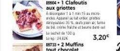 130  24.62€  88733-2 Muffins tout chocolat  3,20€ 