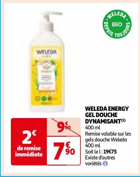 WELEDA ENERGY GEL DOUCHE DYNAMISANT