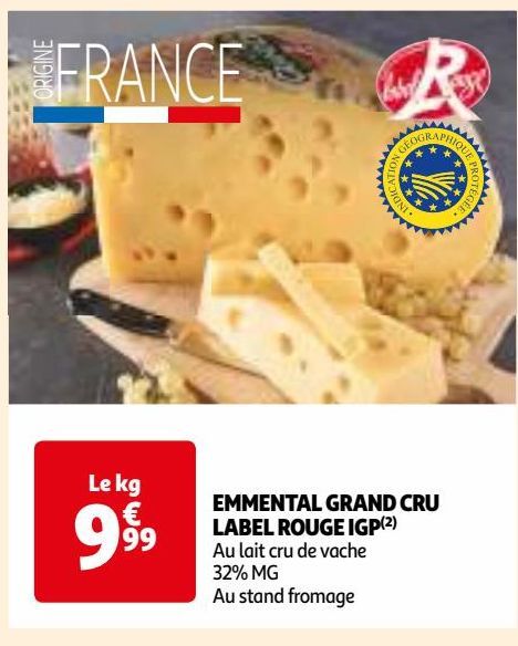 EMMENTAL GRAND CRU LABEL ROUGE IGP