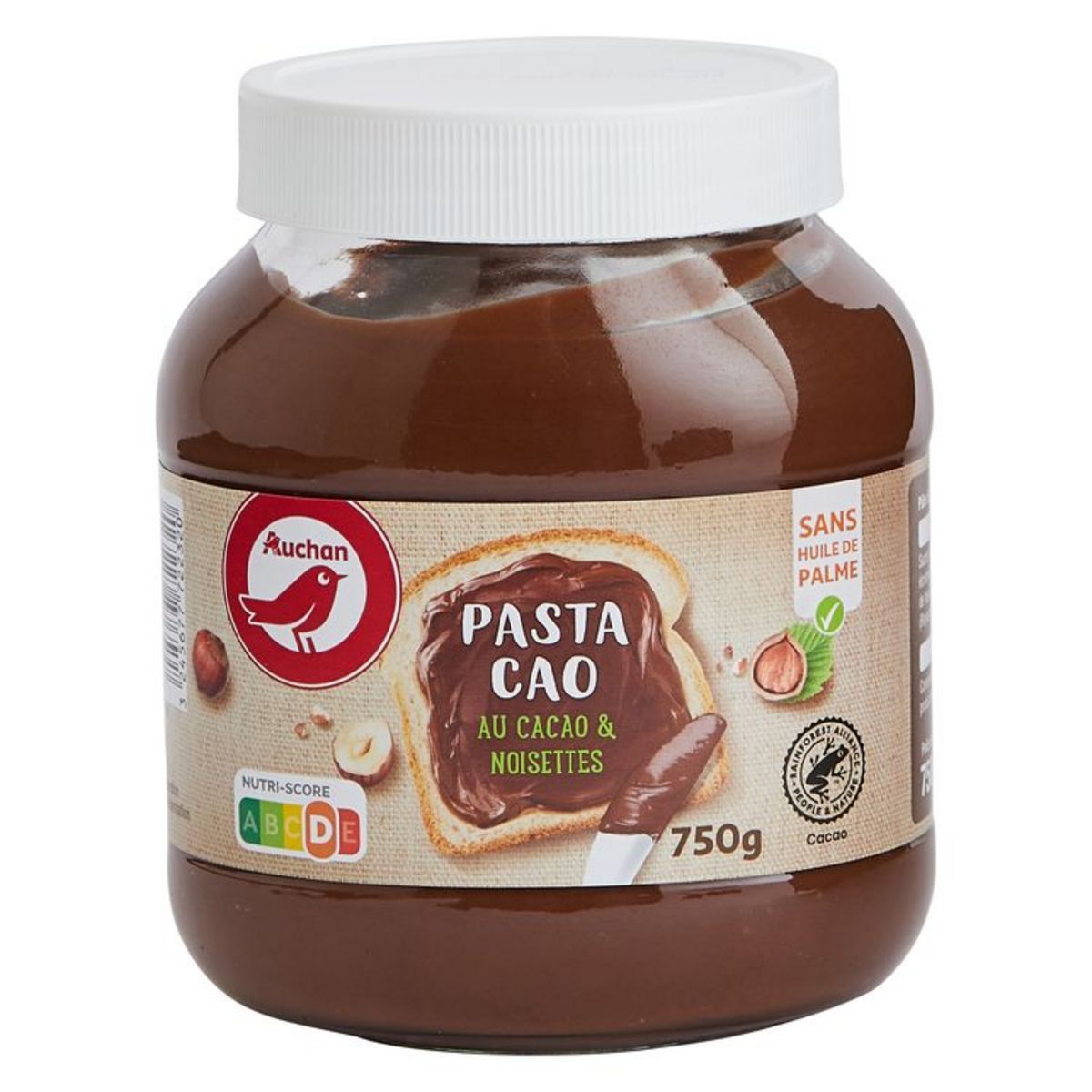 PÂTE À TARTINER CACAO NOISETTES AUCHAN